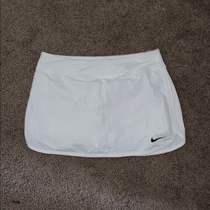 White Nike Dri Fit Tennis Skort